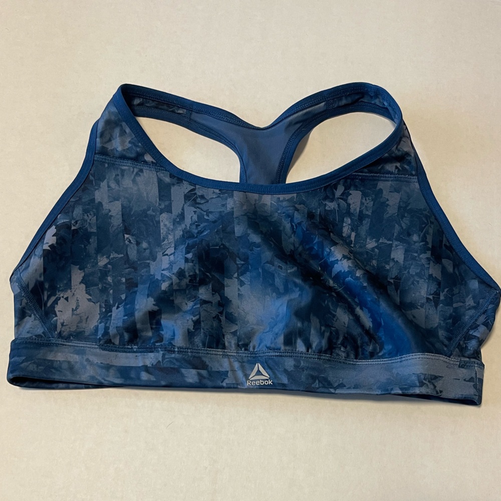 Reebok Sports Bra Blue Large